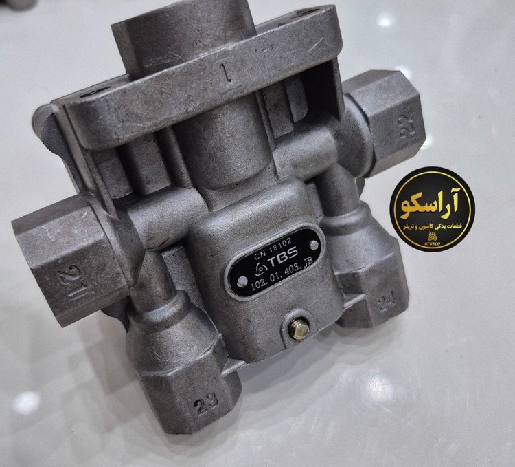 سوپاپ تقسیم باد ۵ راهی مدل وابکو ،مان ،هوو، فراز , سوراخM22